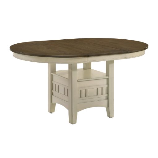 Intercon Mission Casual Rustic White and French Oak Dining Table