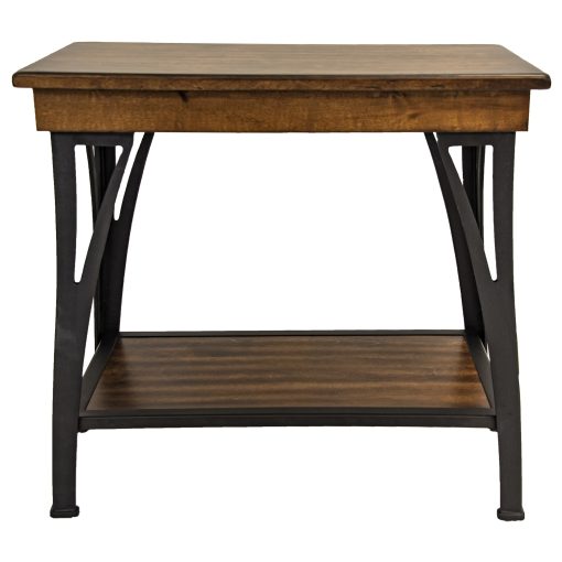 Intercon District Copper Chairside Table - Image 2