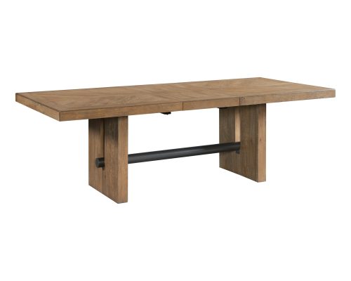 Intercon Landmark Weathered Oak Trestle Dining Table