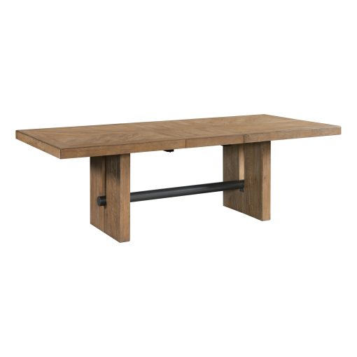 Intercon Landmark Weathered Oak Trestle Dining Table