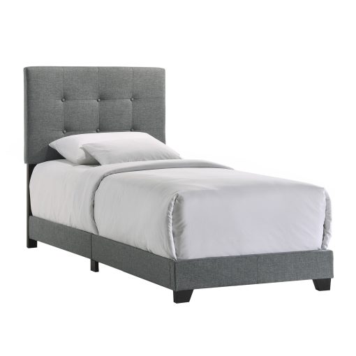 Intercon Addyson Gunmetal Upholstered Bed - Image 6