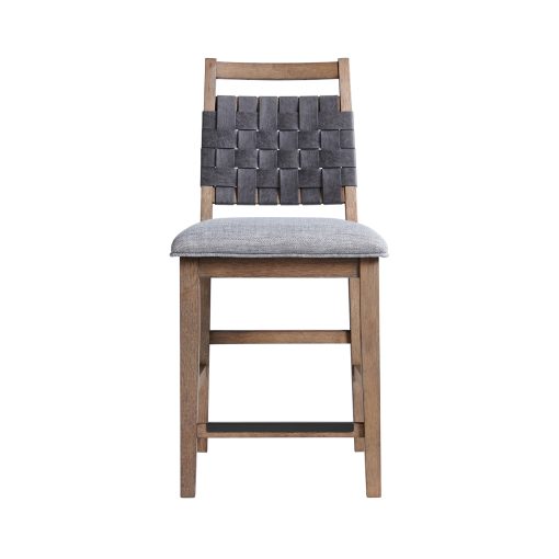 Intercon Oslo Woven Weathered Chestnut Stool - Image 2