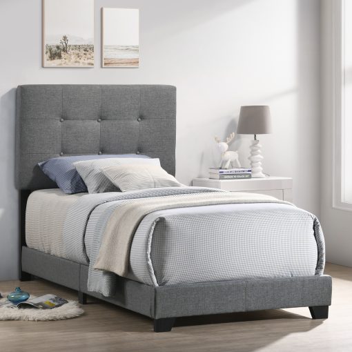 Intercon Addyson Gunmetal Upholstered Bed - Image 5