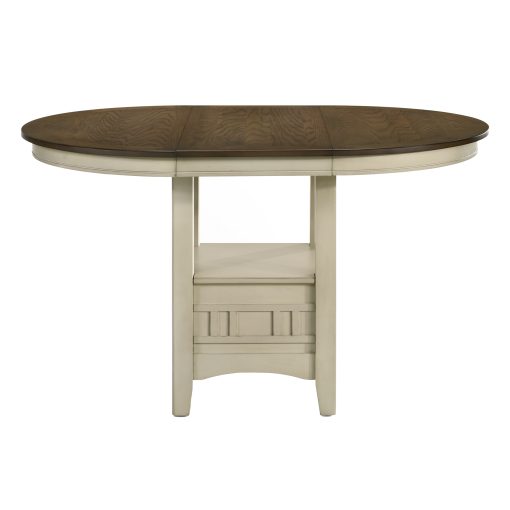Intercon Mission Casual Rustic White and French Oak Counter Table - Image 2