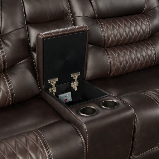 Intercon Cody Dual-Power Sectional Set | Dark Brown - Image 5