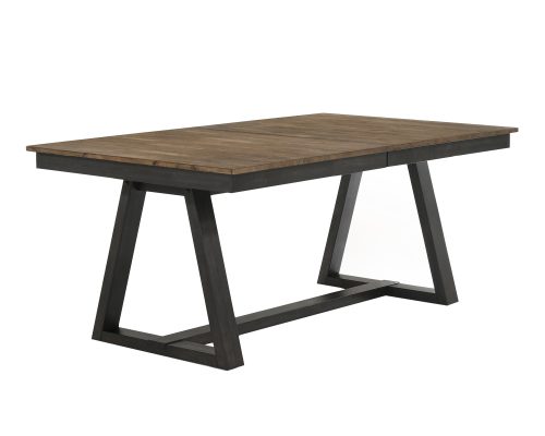 Intercon Harper Brushed Brown and Pecan Trestle Table