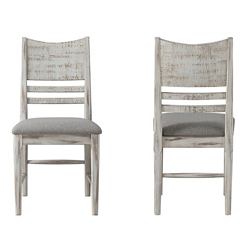 Intercon Modern Rustic Weathered White Panel Chair - Image 2
