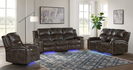Intercon Silhouette Dual-Power Sofa | Bolero Coffee - Image 5
