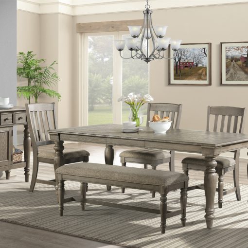 Intercon Balboa Park Roasted Oak Dining Bench - Image 3