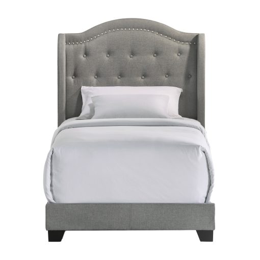 Intercon Rhyan Smoke Finish Upholstered Bed - Image 6