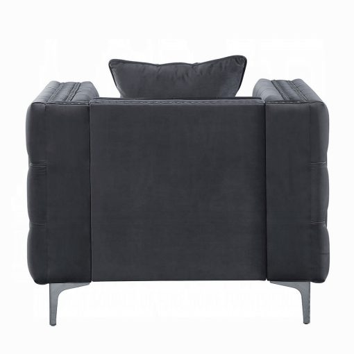 Acme Gillian II Light Gray Velvet Chair - Image 5