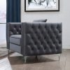 Acme Gillian II Light Gray Velvet Chair