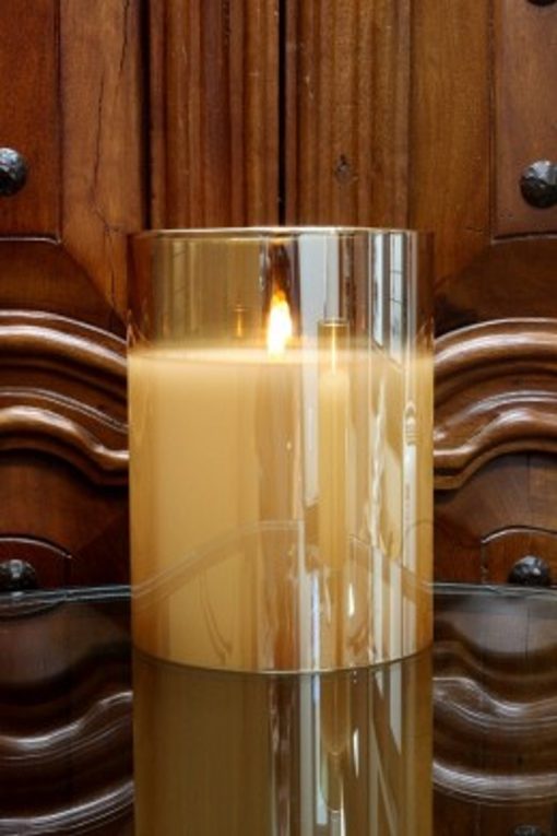The Light Garden Radiance Lg. Pillar Candle Champagne