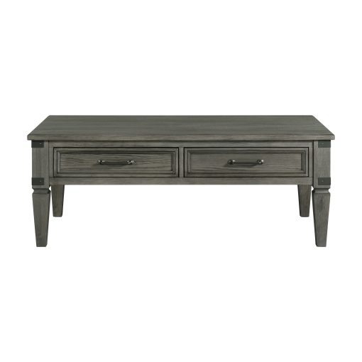 Intercon Foundry Brushed Pewter Coffee Table - Image 2
