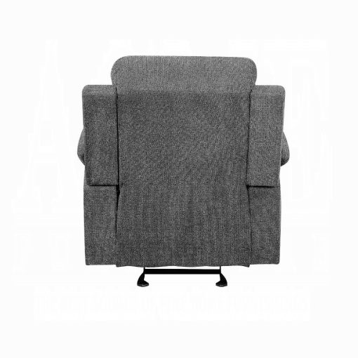 Acme Kalen Gray Chenille Motion Glider Recliner - Image 5