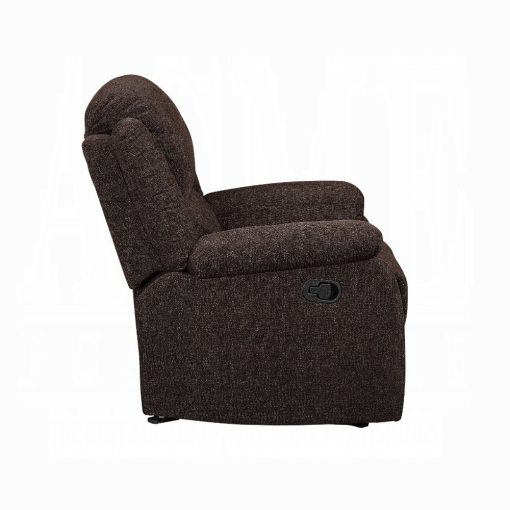 Acme Madden Brown Chenille Motion Glider Recliner - Image 4