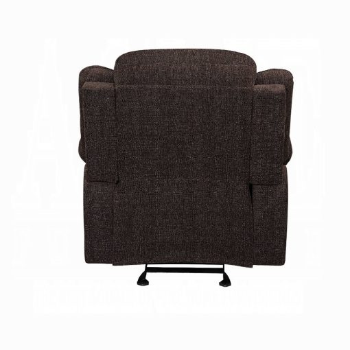 Acme Madden Brown Chenille Motion Glider Recliner - Image 5
