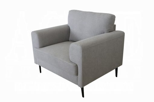 Acme Kyrene Light Gray Linen Chair - Image 2