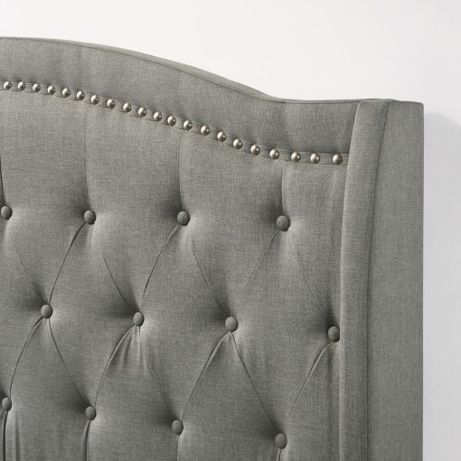 Intercon Rhyan Smoke Finish Upholstered Bed - Image 15