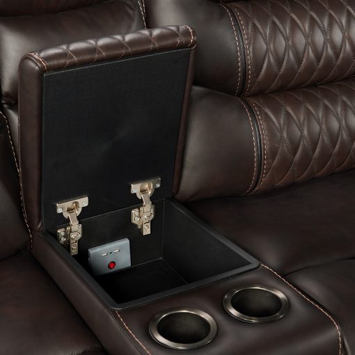 Intercon Cody Dual-Power Sectional Set | Dark Brown - Image 6