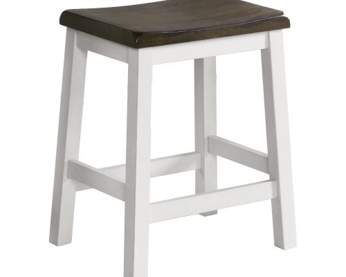 Intercon Kona Backless Stool | Gray & White