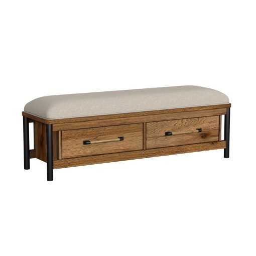 Intercon Norcross Hickory Storage Bench
