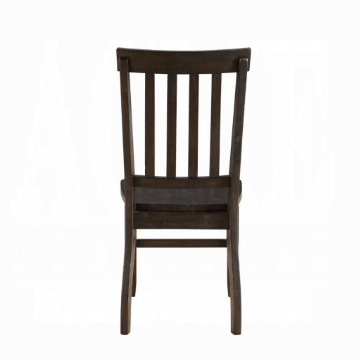 Acme Maisha Rustic Walnut Side Chair Set of 2 - Image 4
