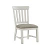 Intercon Drake Rustic White and French Oak Slat Chair