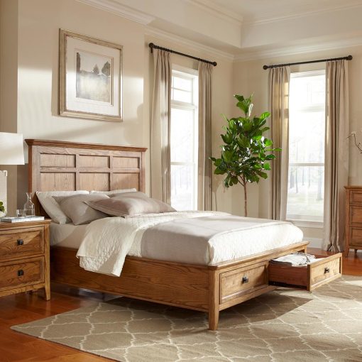 Intercon Alta Storage Bed | Brushed Ash