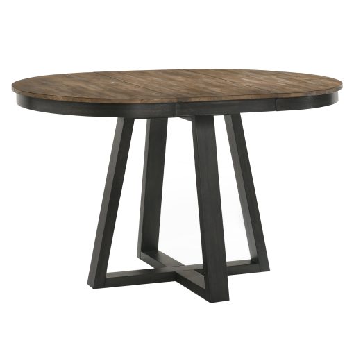 Intercon Harper Brushed Brown and Pecan Round Counter Table