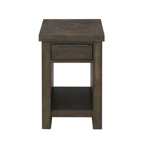 Intercon Hearst Reclaimed Chevron Chairside Table - Image 2