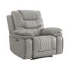Intercon Cody Dual-Power Recliner | Light Grey