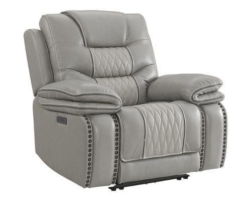 Intercon Cody Dual-Power Recliner | Light Grey