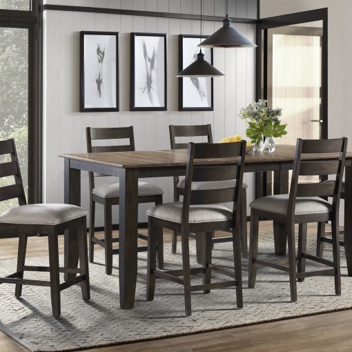 Intercon Beacon Black & Walnut Counter Table - Image 2