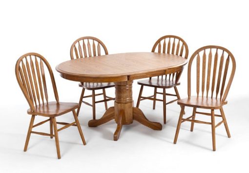 Intercon Classic Oak Chestnut Plain Arrow Chair - Image 3