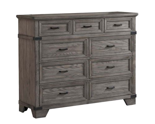 Intercon Forge Tall Dresser | Brushed Steel
