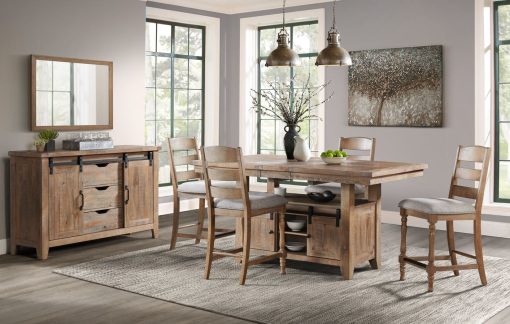 Intercon Highland Sandwash Counter Table - Image 8