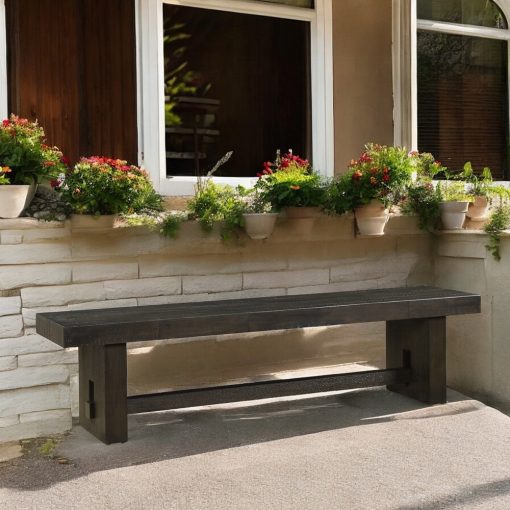 Acme Haddie Distressed Walnut Bench