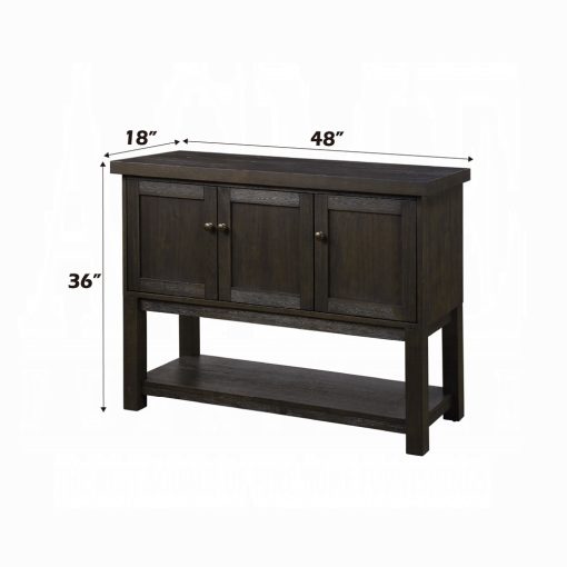Acme Distressed Walnut Haddie Server - Image 2