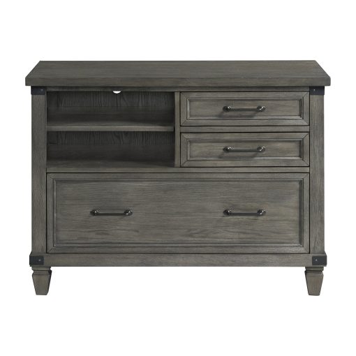 Intercon Foundry Brushed Pewter Lateral File Cabinet - Image 2