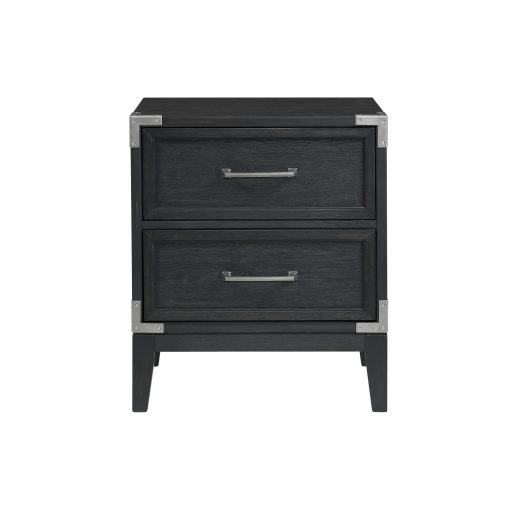 Intercon Laguna Weathered Steel Nightstand - Image 2