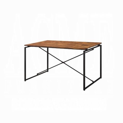 Acme Jurgen Oak & Black Dining Table - Image 2