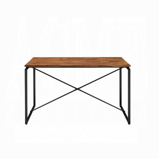 Acme Jurgen Oak & Black Dining Table - Image 3