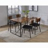 Acme Jurgen Oak & Black Dining Table