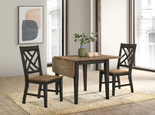 Intercon Harper Brushed Brown and Pecan Drop Leaf Table - Image 5