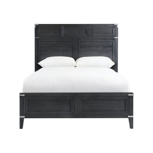 Intercon Laguna Weathered Steel Queen Bed - Image 3