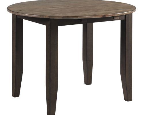 Intercon Beacon Black & Walnut Round Drop Leaf