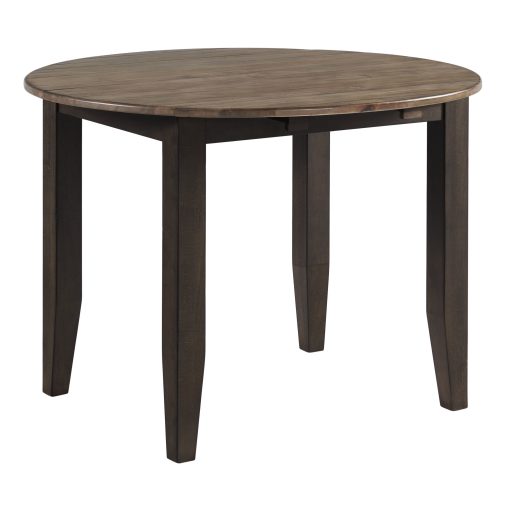 Intercon Beacon Black & Walnut Round Drop Leaf