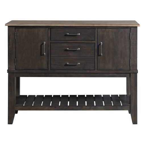 Intercon Beacon Black & Walnut Server - Image 2