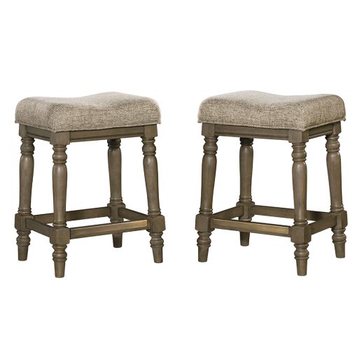 Intercon Balboa Park Roasted Oak Backless Stool - Image 3